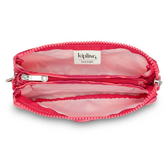 Kipling Creativity Large Printed Pouch Bags Coral Print | AU 2096IL